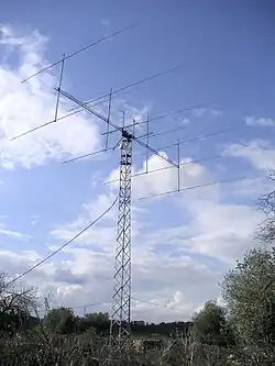 Массив из 8 антенн Yagi для EME на 144&nbsp;МГц в EA6VQ, Балеарские острова, Испания