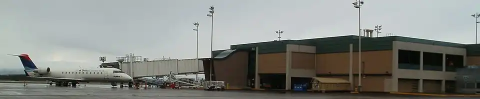 Выход на посадку в пассажирском терминале (ноябрь 2010)