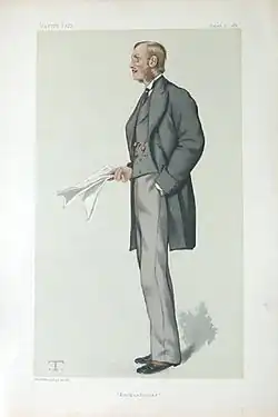 "Нортумберленд", граф Перси в карикатуре на Ярмарке Тщеславия, август 1881 года