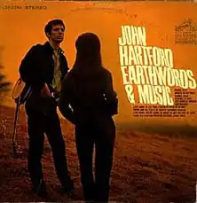 Обложка альбома Джона Хартфорда «Earthwords & Music» (1967)