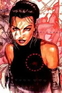 Эхо на обложке Daredevil vol. 2 #10 (Март, 2000)Художники Дэвид Мак и Джо Кесада