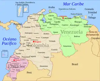 Эквадор и Венесуэла