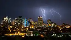 Гроза в Эдмонтоне