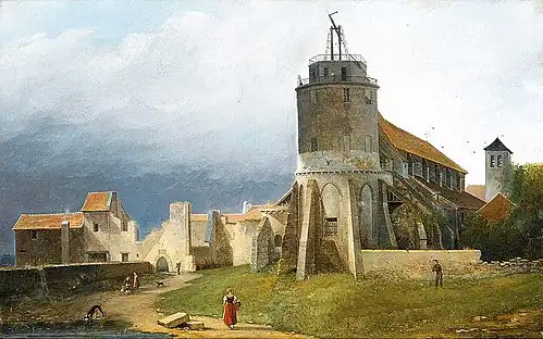 Руины аббатства и церкви Сен-Пьер-де-Монмартр. 1820 год