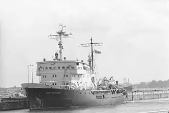 Ледокол «Юрий Лисянский» в&nbsp;порту города Киль, 1970&nbsp;год.