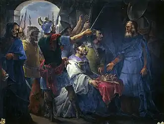 Вамбу провозглашают королём вестготов.