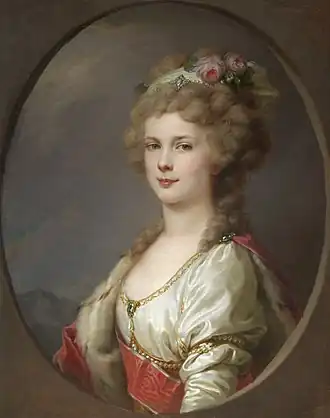 Портрет Елены Павловны кисти И.Б.Лампи, после 1800-х