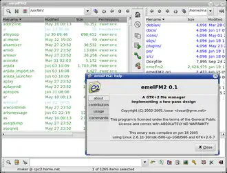 Скриншот программы emelFM2
