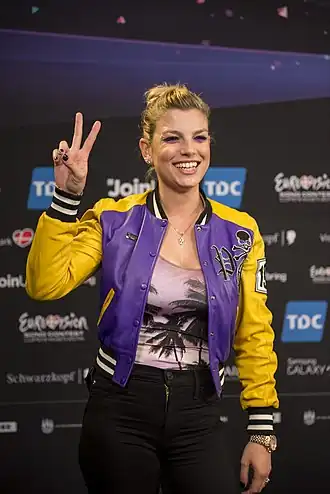 Эмма во время «Евровидения» в 2014 году.