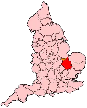 Кембриджшир на карте