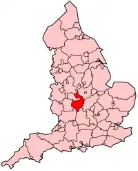 Уорикшир на карте