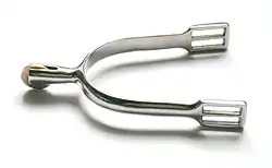 Шпора с колёсиком без зубьев.