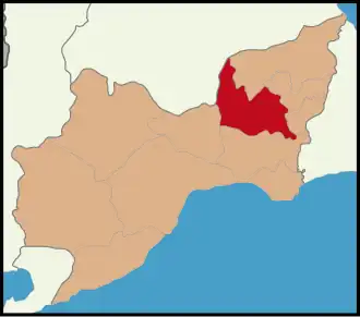 Эргене на карте