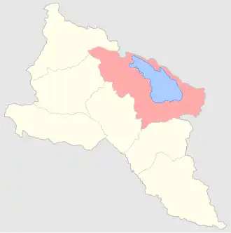 Новобаязетский уезд на карте