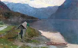 Пейзаж у озера Бохин. Ок. 1917. Холст, масло. Частное собрание