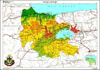 Карабобо на карте