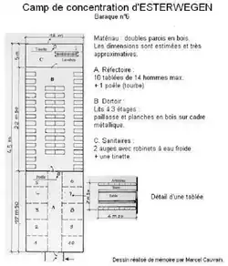 План блока №&nbsp;6 концентрационного лагеря Эстервеген