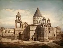 Эчмиадзинский собор работы неизвестного европейского художника, 1870-е годы