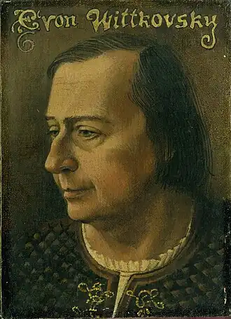 Тевтон. Портрет Е. Витковского. Наталия Верди, 1998, СПб. Холст, масло.