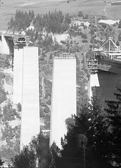 Строительство моста, 1962 год