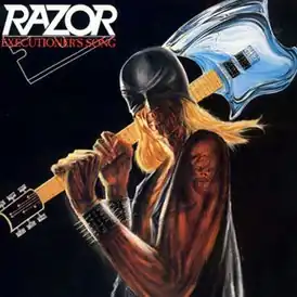 Обложка альбома Razor «Executioner's Song» (1985)