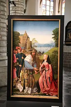 Сцена из жития святой Димфны. Алтарная панель.