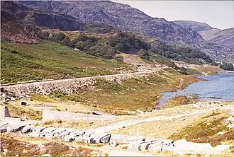 Строительство дороги в обход водохранилища. 1976&nbsp;г.