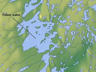 Карта озера Фейбер