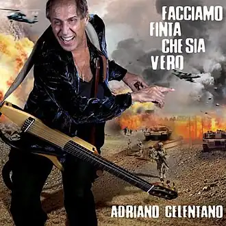 Обложка альбома Адриано Челентано «Facciamo finta che sia vero» (2011)