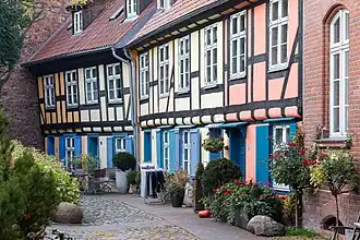 Фахверковые дома в монастыре Св. Иоанна