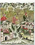 Та зима была очень тёплой, и весь снег стаял ещё во вторник до последнего воскресения перед Великим Постом, не осталось снега нигде. А осенью много хлеба ушло под снег, и жали люди хлеб в Великий Пост, когда сошёл снег, в тех местах, где не побывало литовское войско, а весь снег стаял во вторник на Феодоровой