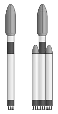 «Falcon 9» и «Falcon Heavy» с тремя блоками