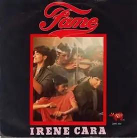 Обложка сингла Айрин Кары «Fame» (1980)