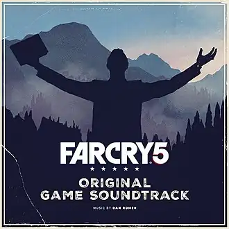 Обложка альбома Дэн Ромер «Far Cry 5 Original Game SoundtrackFar Cry 5 Original Game Soundtrack&nbsp;&nbsp;(неопр.). Дата обращения: 2 июля 2020. Архивировано 28 января 2021 года.» ()