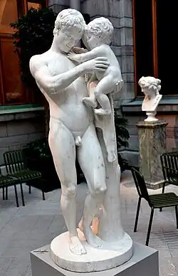 Фан, играющий со своим младшим братом. Национальный музей Швеции, Стокгольм.