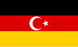 Флаг турецкой диаспоры в Германии