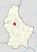 Расположение коммуны на карте Люксембурга