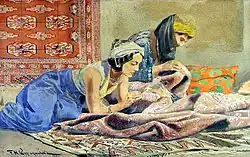 Арабские женщины за рукоделием.