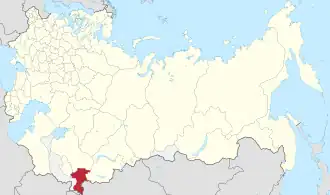 Ферганская область на карте