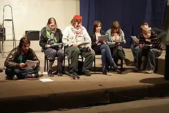 Читка пьес на фестивале современной драматургии «Франция – Россия». Сцена МДТ