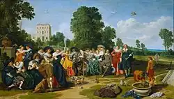 Праздник в полях. 1627. Дерево, масло. Рейксмюсеум, Амстердам