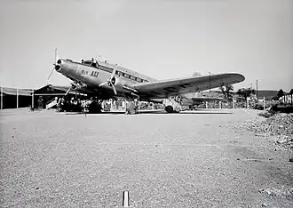 Разбившийся самолёт в день катастрофы