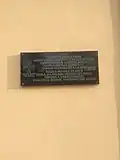 Мемориальная доска штабу финских добровольцев, работавшему в январе-феврале 1919 года, на доме в Раквере