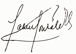 Изображение автографа