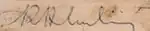 Изображение автографа
