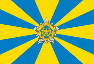 Эмблема и знамя ВВС и ПВО Республики Беларусь