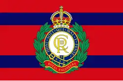 Флаг на воротах лагеря Королевских инженеров