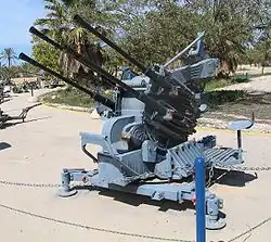 Зенитная установка 2&nbsp;cm FlaK-Vierling&nbsp;38 в&nbsp;Музее ВВС&nbsp;Израиля (авиабаза «Хацерим»), 2006&nbsp;год.