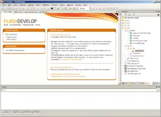 Скриншот программы FlashDevelop