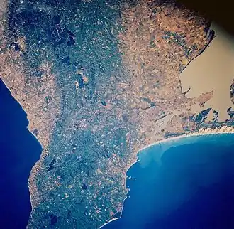 Полуостров Флёрьё из космоса, ноябрь 1985
